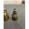 Image 7 : ANTIQUE BRASS BELLS, AND BIRD SALT AND PEPPER