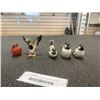 Image 1 : COLLECTION OF ANTIQUE BIRDS FIGURES, ALL WITH HALLMARKS