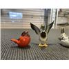 Image 4 : COLLECTION OF ANTIQUE BIRDS FIGURES, ALL WITH HALLMARKS