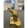 Image 3 : COLLECTIBLE ANTIQUE BRASS EAGLE, CRYSTAL BALL HUMMINGBIRD FIGURE