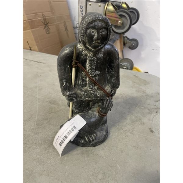 SOAP STONE CARVING, ESKIMO FIGURE