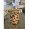 Image 2 : 4 ANTIQUE STEINS INCLUDING WEST GERMAN CLOVER STEIN