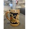 Image 3 : 4 ANTIQUE STEINS INCLUDING WEST GERMAN CLOVER STEIN
