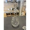 Image 10 : ANTIQUE PINWHEEL CRYSTAL DECANTER, GLASS DECANTER AND OTHER ANTIQUE GLASS ITEMS INCLUDING 2 GLASS ST