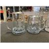 Image 2 : ANTIQUE PINWHEEL CRYSTAL DECANTER, GLASS DECANTER AND OTHER ANTIQUE GLASS ITEMS INCLUDING 2 GLASS ST