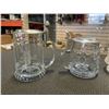 Image 3 : ANTIQUE PINWHEEL CRYSTAL DECANTER, GLASS DECANTER AND OTHER ANTIQUE GLASS ITEMS INCLUDING 2 GLASS ST