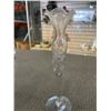 Image 7 : ANTIQUE PINWHEEL CRYSTAL DECANTER, GLASS DECANTER AND OTHER ANTIQUE GLASS ITEMS INCLUDING 2 GLASS ST
