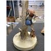 Image 10 : PAIR OF ANTIQUE GOEBEL LAMPS WITH ORIGINAL SHADES, SHADES ARE IN ROUGH CONDITION, LAMPS ARE PERFECT