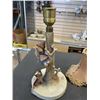 Image 9 : PAIR OF ANTIQUE GOEBEL LAMPS WITH ORIGINAL SHADES, SHADES ARE IN ROUGH CONDITION, LAMPS ARE PERFECT