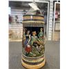Image 2 : 2 LARGE ANTIQUE GERMAN LIDDED STEINS