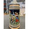 Image 5 : 2 LARGE ANTIQUE GERMAN LIDDED STEINS