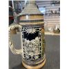 Image 6 : 2 LARGE ANTIQUE GERMAN LIDDED STEINS