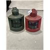 Image 1 : 2 ANTIQUE RAIL ROAD LANTERNS, CORNER STYLE WITH ORIGINAL GLASS