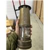 Image 5 : ANTIQUE BRASS COAL MINERS LAMP