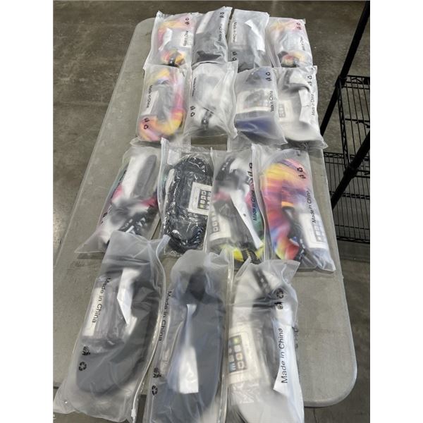 LOT OF WATERSHOES AND PHONE WETBAGS
