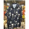 Image 3 : 2 SKULL XXL BUTTON UP SHIRTS, AND 6 RINGS