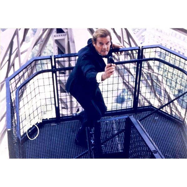 James Bond Roger Moore facsimile signed movie photo