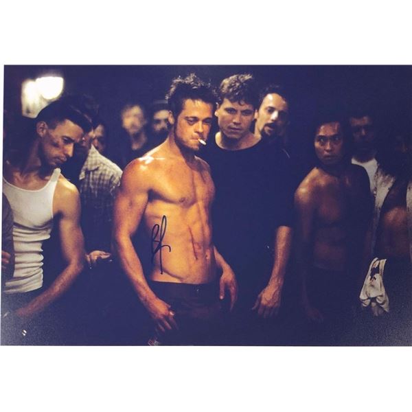 Fight Club Brad Pitt facsimile signed movie photo
