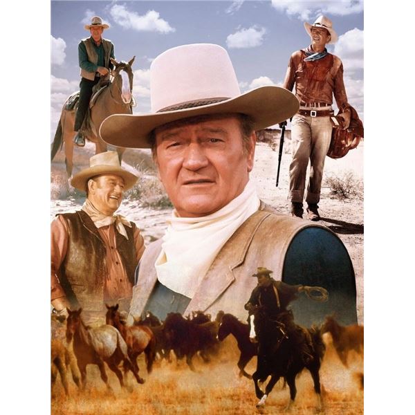 John Wayne reprint photo collage