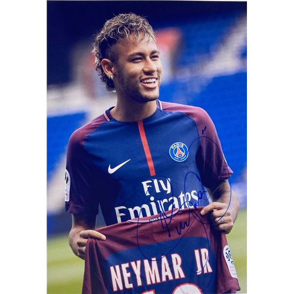 Paris Saint-Germain Neymar facsimile signed photo