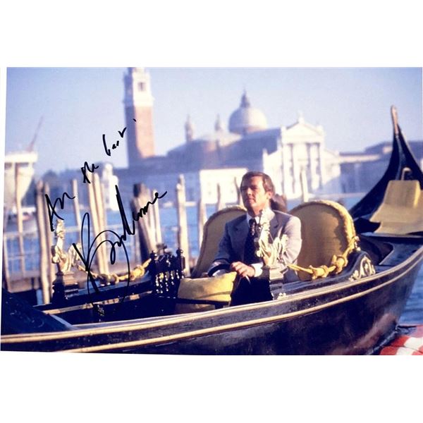 Moonraker Roger Moore facsimile signed movie photo