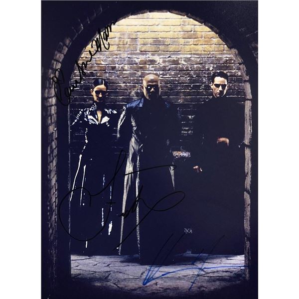 The Matrix cast facsimile signed movie photo
