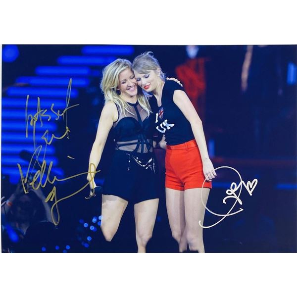 Ellie Goulding and Taylor Swift facsimile signed photo