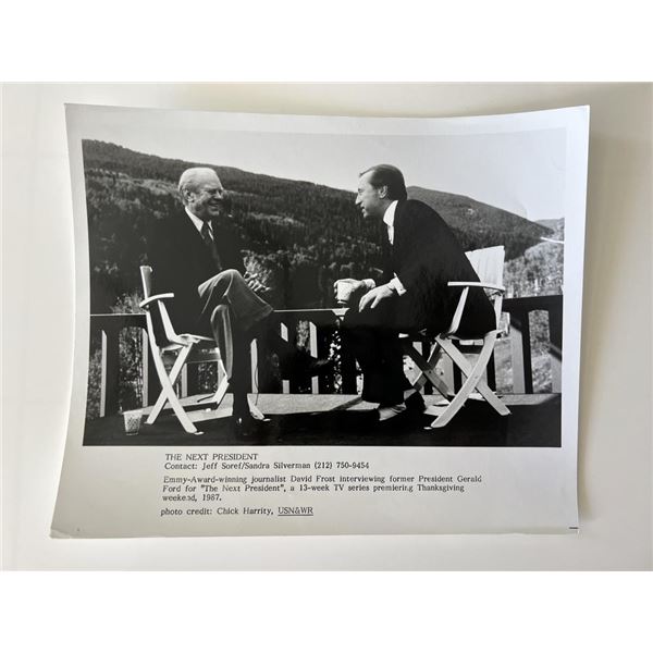 Gerald Ford and David Frost photo