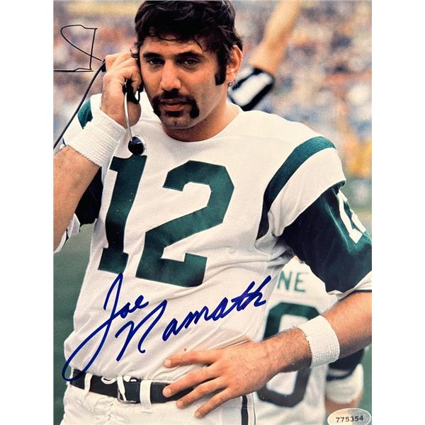 Joe Namath facsimile signed photo