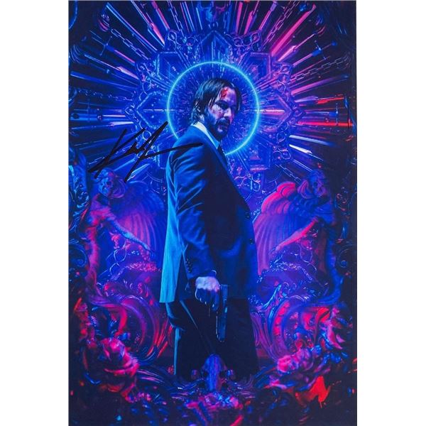 John Wick Keanu Reeves facsimile signed movie photo