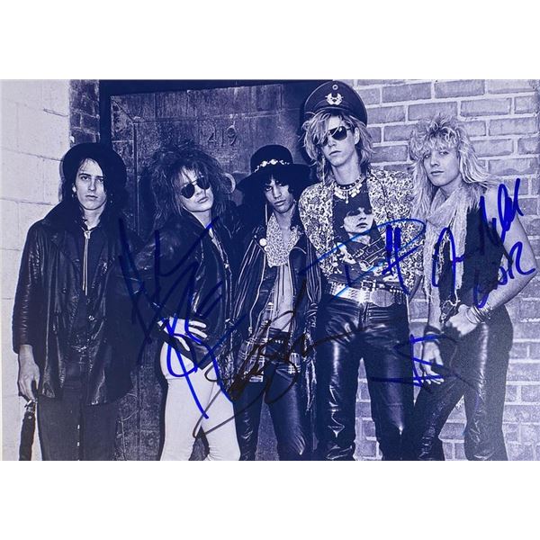 Guns N' Roses facsimile band signed photo