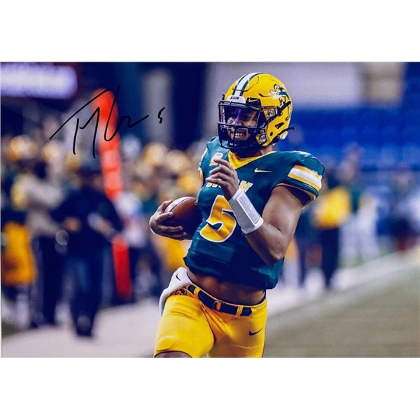 North Dakota State Bison Trey Lance facsimile signed photo