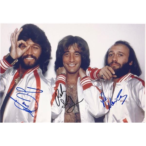 The Bee Gees facsimile signed photo