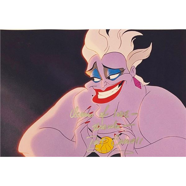 The Little Mermaid Ursula Pat Carroll facsimile signed movie photo.