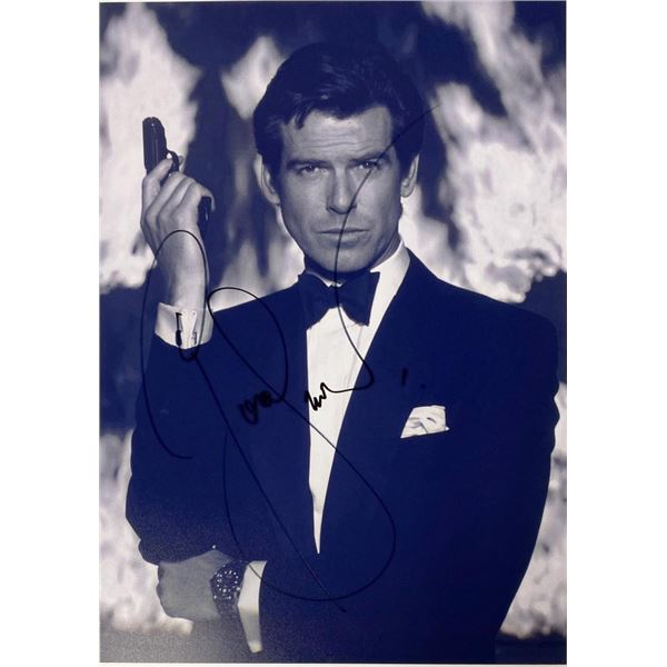 James Bond Pierce Brosnan facsimile signed photo