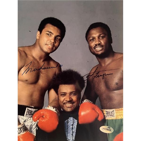Muhammad Ali / Joe Frazier facsimile signed photo