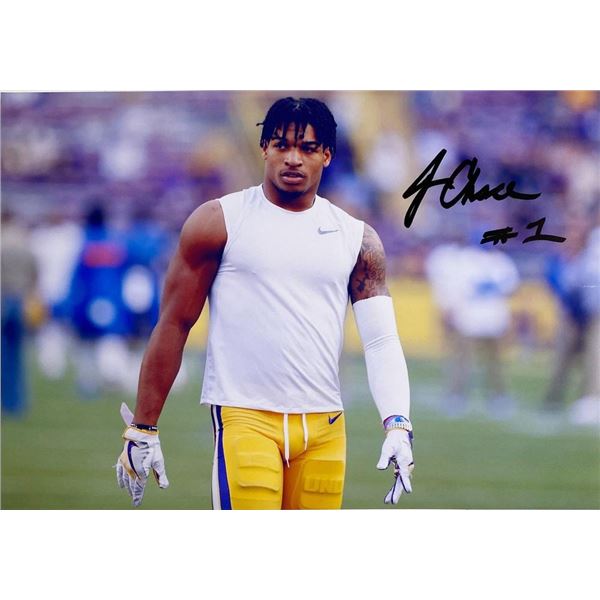 LSU Tigers Ja'Marr Chase facsimile signed photo