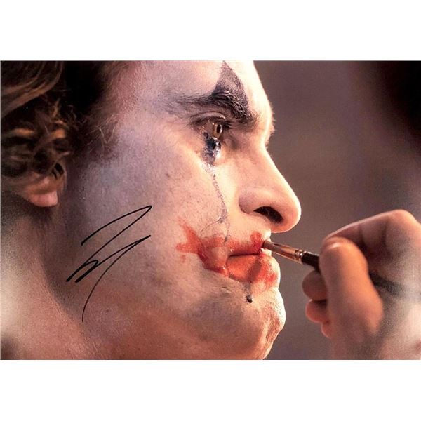 Joker Joaquin Phoenix facsimile signed movie photo