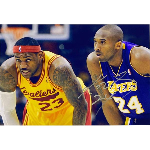 LA Lakers Kobe Bryant facsimile signed photo