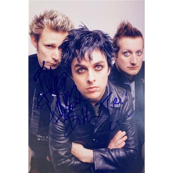 Green Day facsimile band signed photo