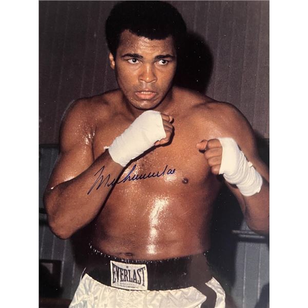 Muhammad Ali facsimile signed photo