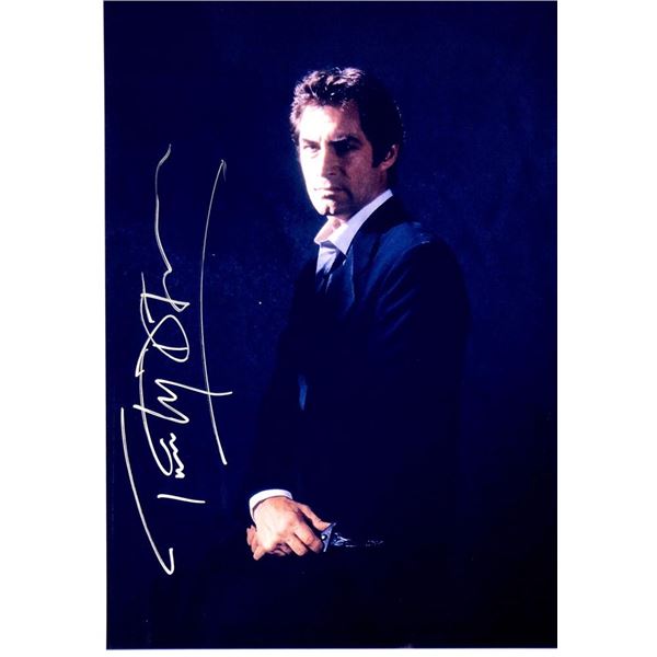 James Bond Timothy Dalton facsimile signed photo