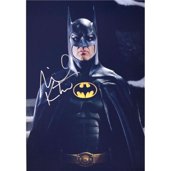 Batman Michael Keaton facsimile signed movie photo