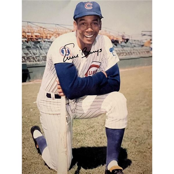 Ernie Banks facsimile signed photo