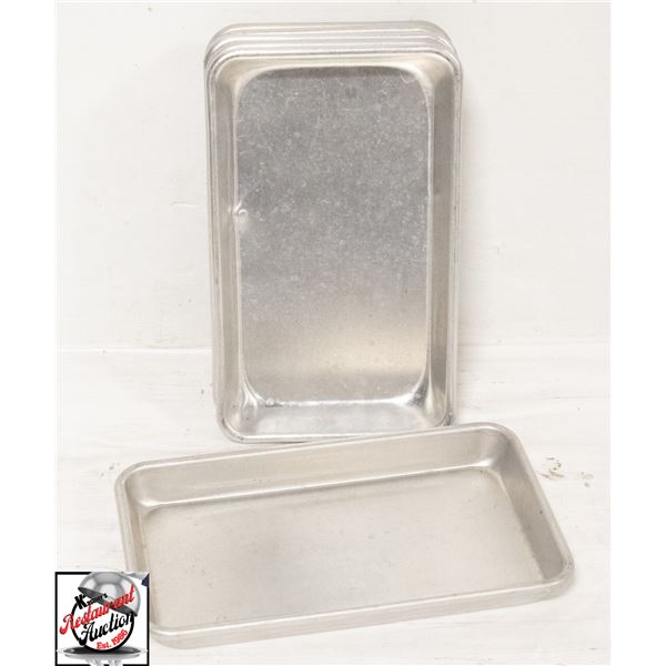 6 - 1/6TH ALUMINUM BUN PANS