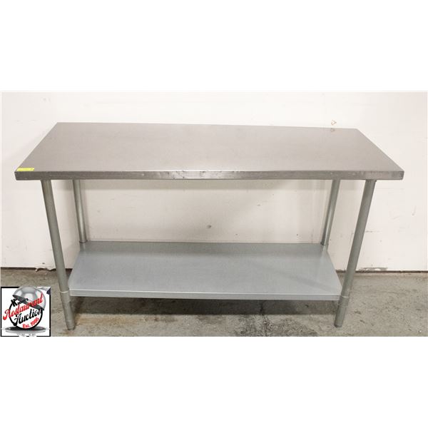60" X 24" X 36" STAINLESS STEEL WORK TABLE W/