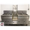Image 1 : 4-BANK PITCO FRIALATOR DEEPFRYER LINE W/ MIDDLE