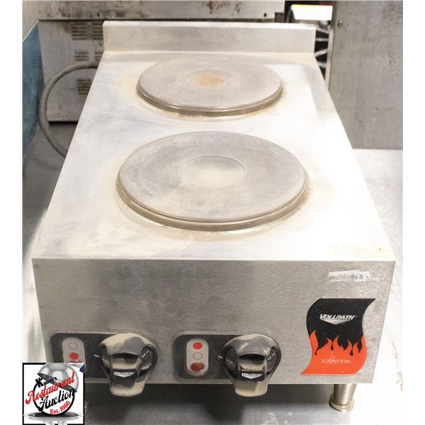 VOLLRATH CAYENNE 2 BURNER COUNTERTOP HOT PLATE