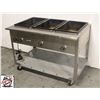 Image 2 : VOLLRATH 3 WELL SERVEWELL STEAM TABLE ON CASTORS
