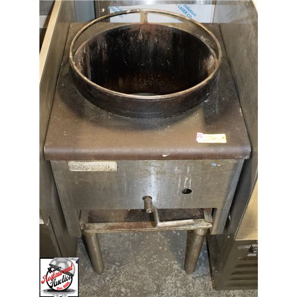 ROYAL SINGLE WOK RANGE W/ GAS RANGE